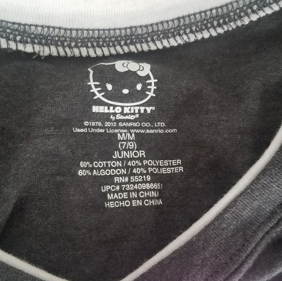 Juniors Hello Kitty Long Sleeved Tee - Med - Picture 8 of 10